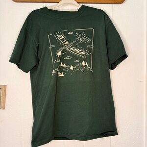 Benny Gold Men's Forest Green Graphic Tee - 'Stay Gold' Print